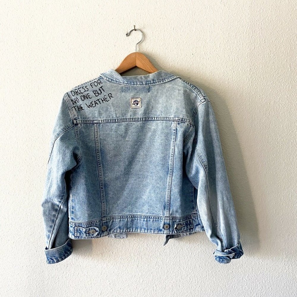 Vintage Best World Brand jean jacket lightwash